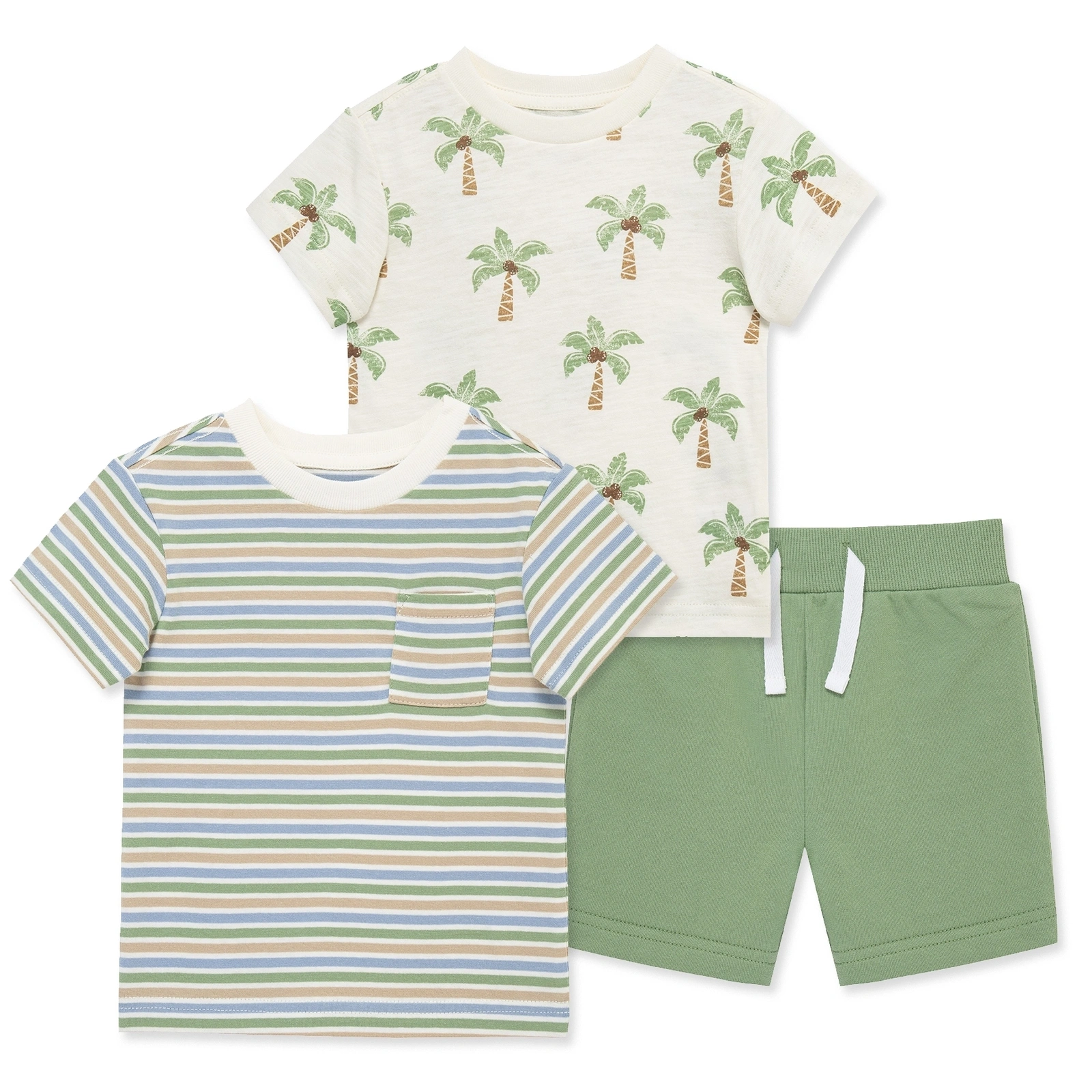 【Little Me】熱帶上衣兩入/褲子組