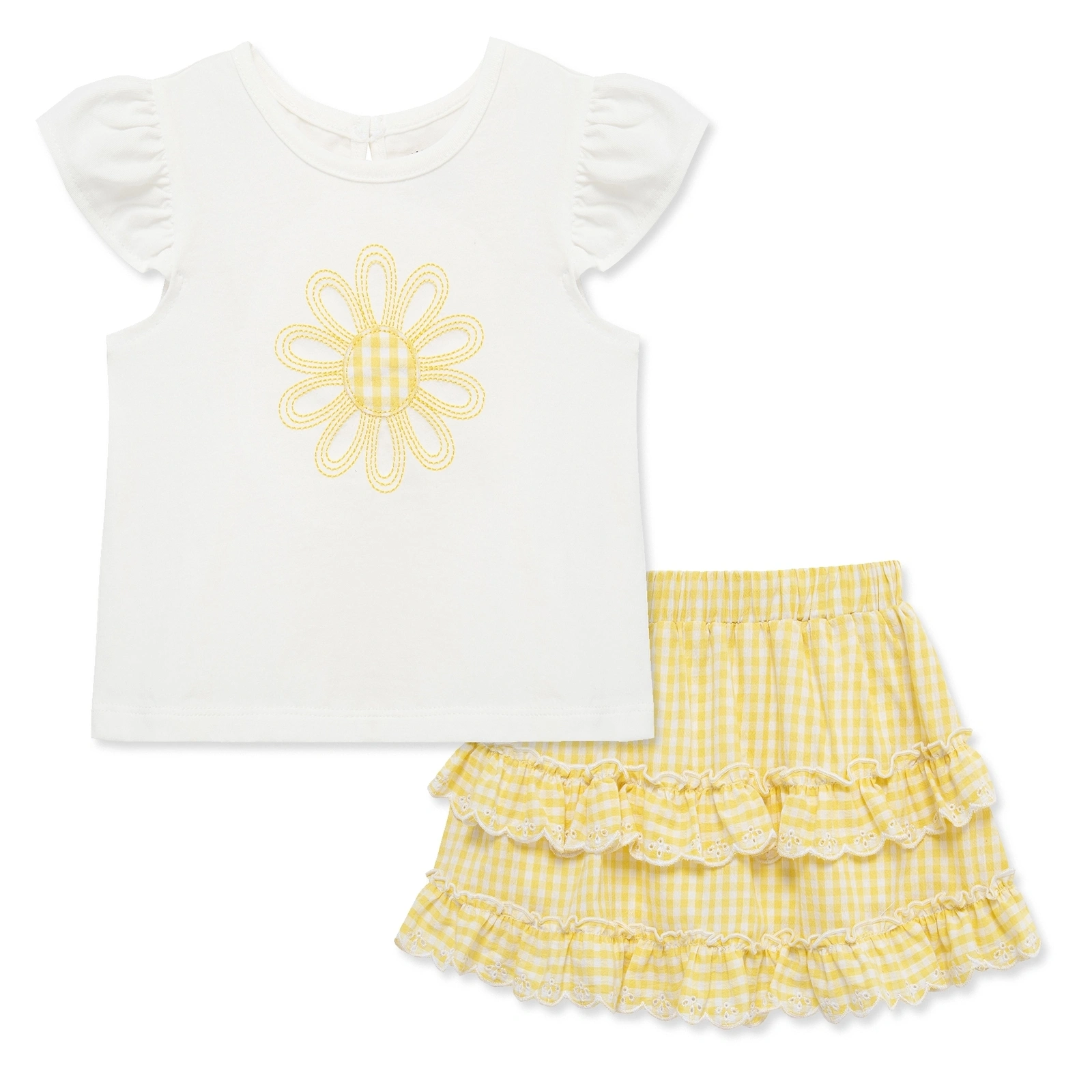 【Little Me】雛菊褲裙套裝