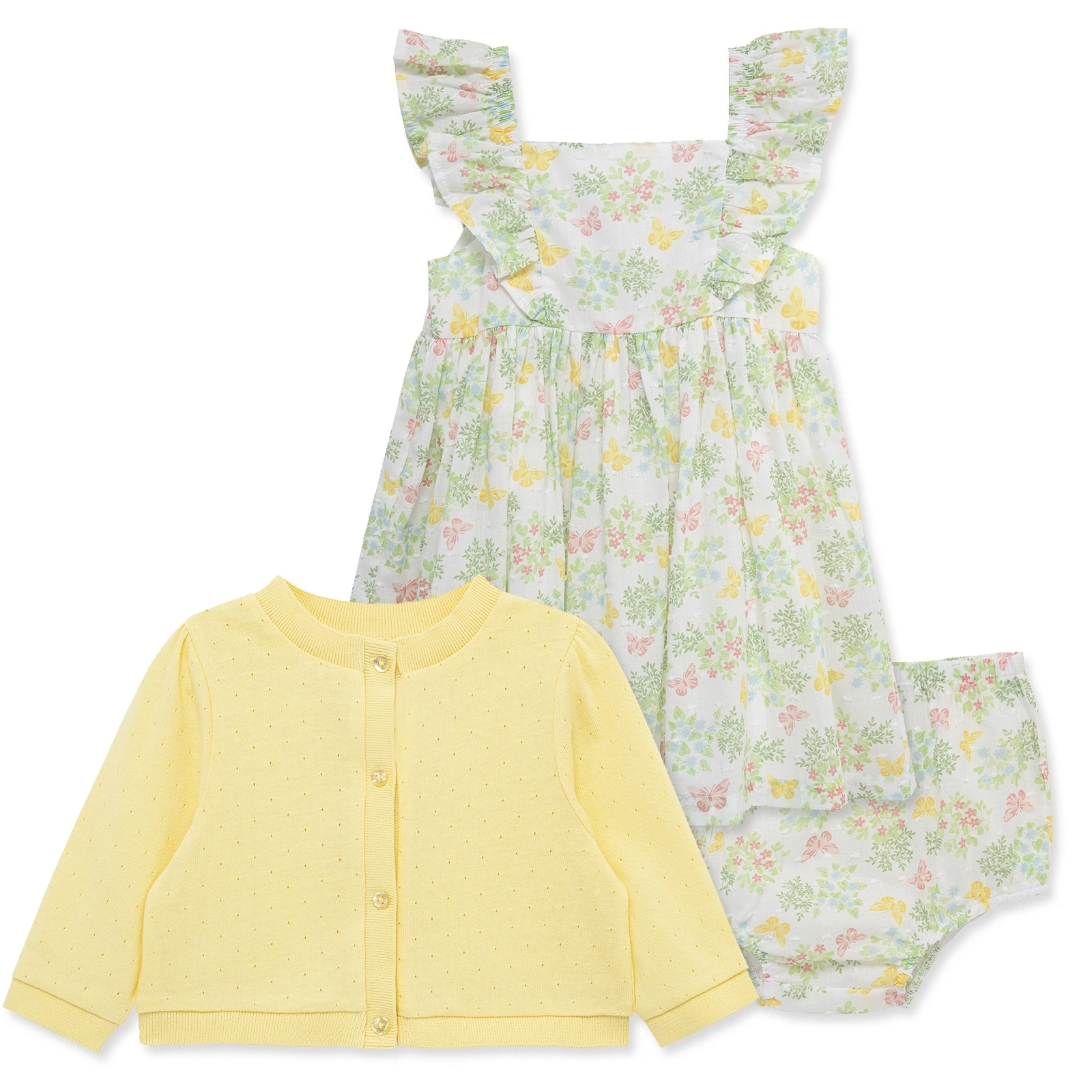 【Little Me】黃色花園外套/洋裝/褲