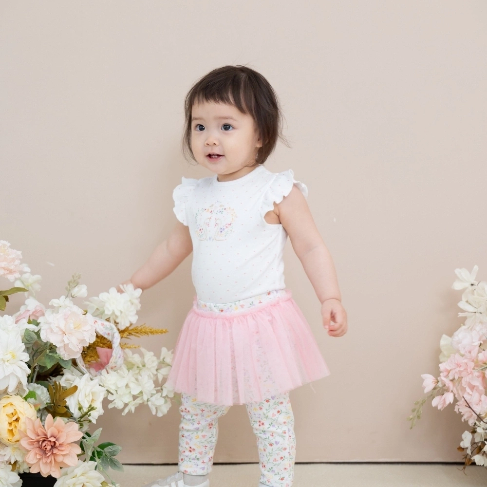 【Little Me】天鵝連身衣/紗裙長褲/髮帶