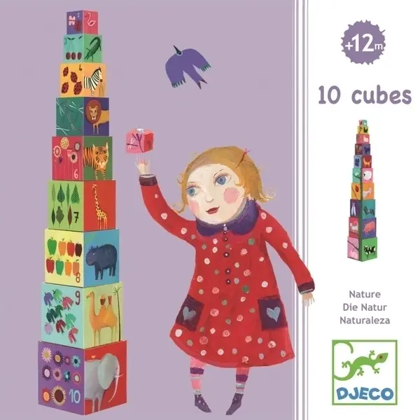 【DJECO智荷】疊疊樂／動物世界疊疊屋