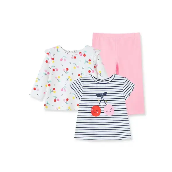 【Little Me】櫻桃長袖/短袖/長褲