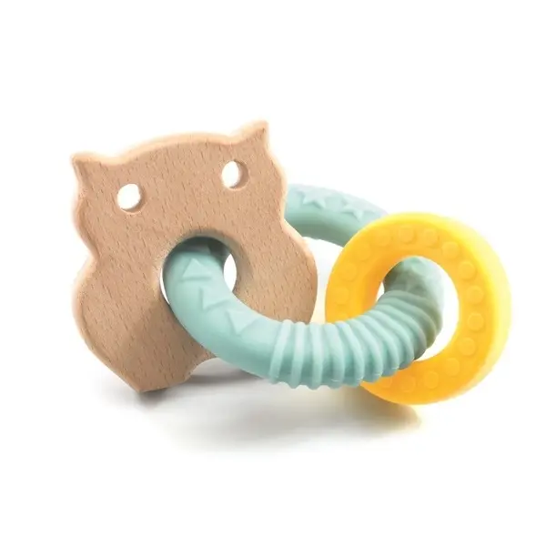 【DJECO智荷】成長遊戲/貓頭鷹固齒器