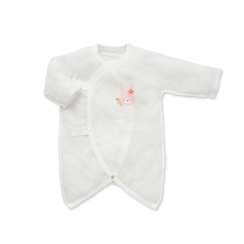 【Baby City娃娃城】天絲長袖開釦初生兔裝/ 三款