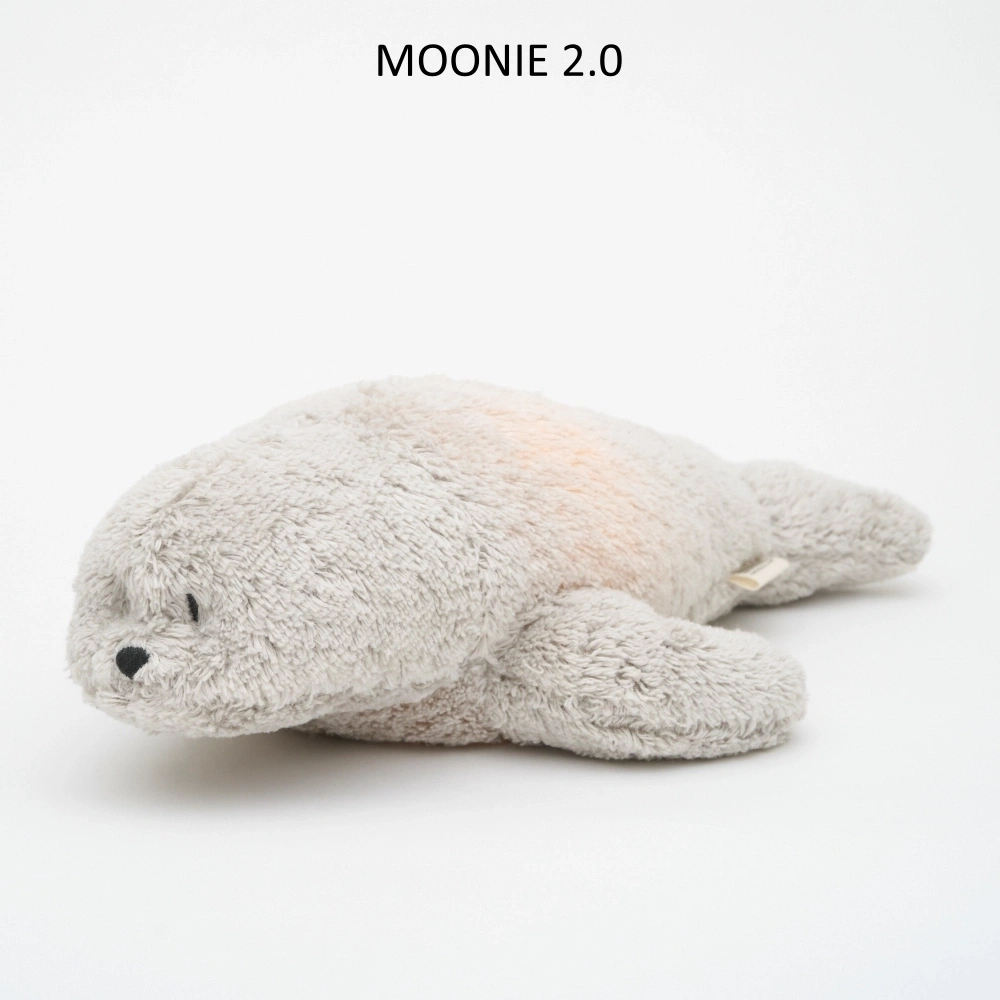 【Moonie】茉莉小海豹2.0／灰色 嬰兒聲光哄睡玩具 白噪音 搖籃曲 哭聲偵測 睡眠定時 寶寶安撫偶 睡眠儀式