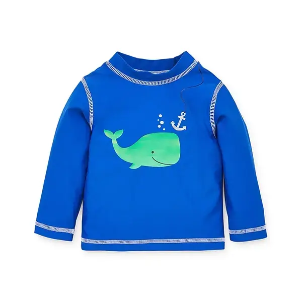 【Little Me】鯨魚長袖防護泳衣