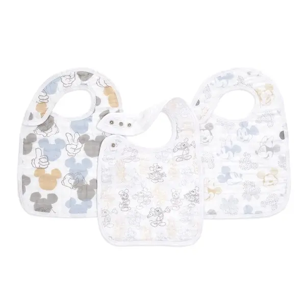 【Aden & Anais】經典圍兜3入/魔幻米奇米妮