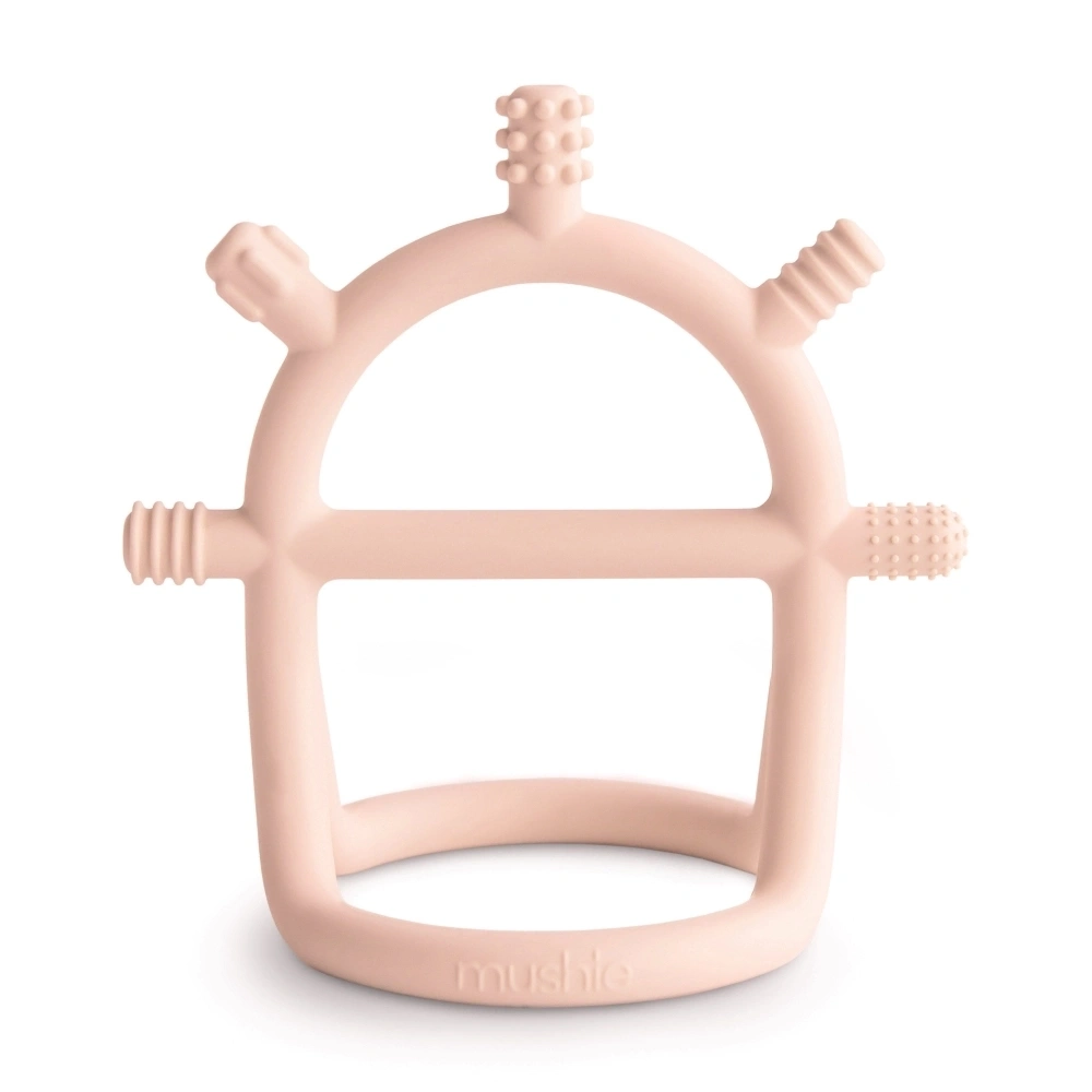 【mushie】矽膠手握型固齒器/柔粉
