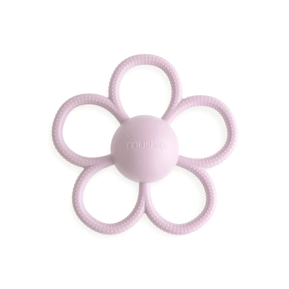 【mushie】矽膠有聲固齒器/雛菊香紫