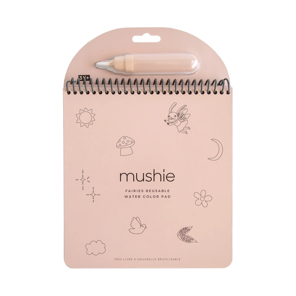 【mushie】可重複水畫繪本/精靈童話 重複使用 水畫本 著色本 認知發展 感覺統合 早教啟蒙 創意發展 安全無毒