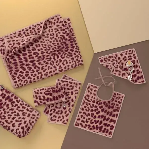 【feiler】粉紅野豹海灘巾(75x125)