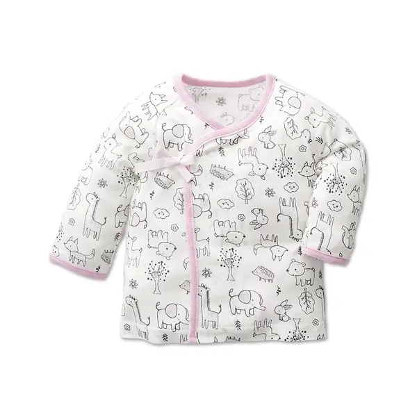 【Baby City娃娃城】長袖肚衣-可愛熊 / 粉