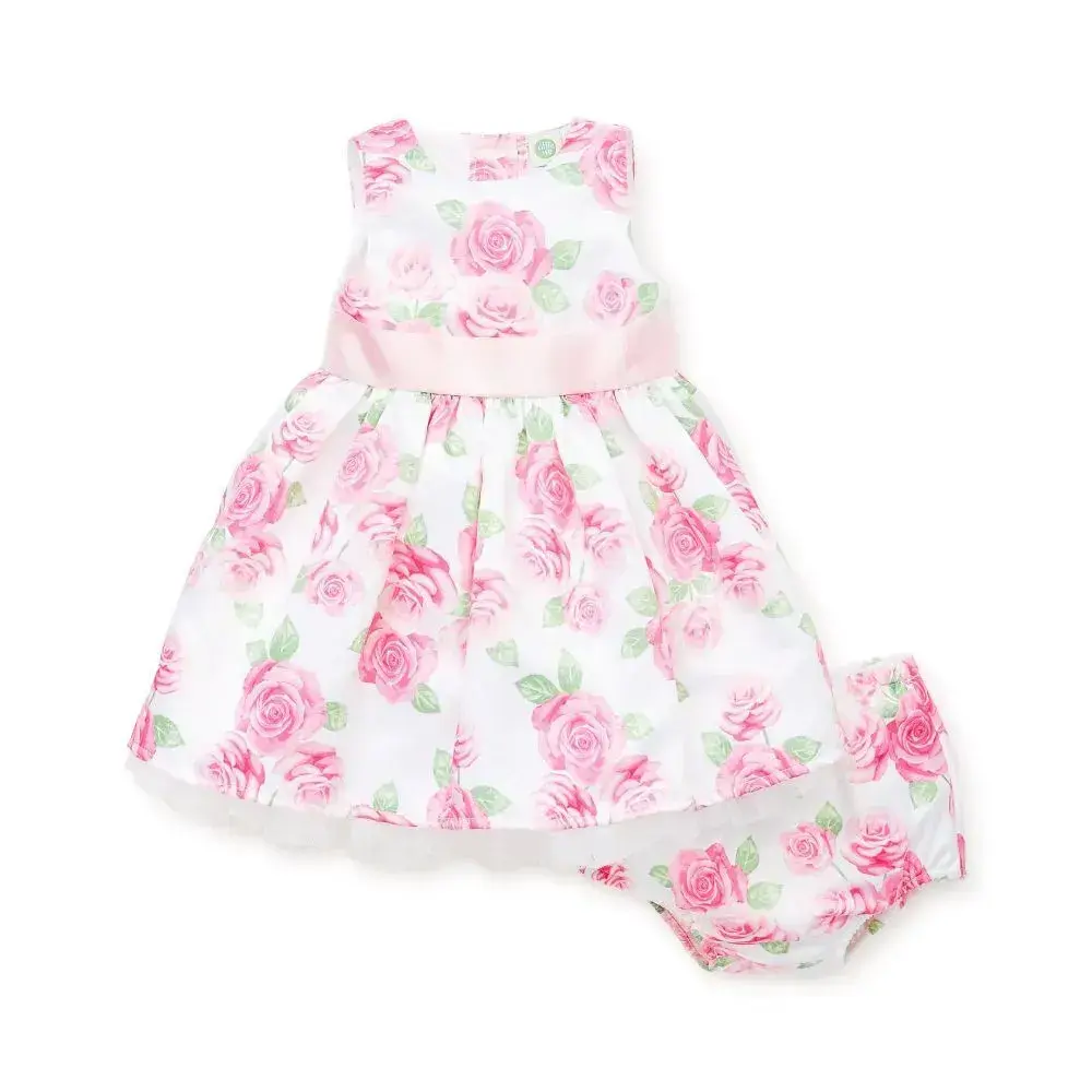 【Little Me】玫瑰洋裝/襯褲組《2歲(含)以上無襯褲》