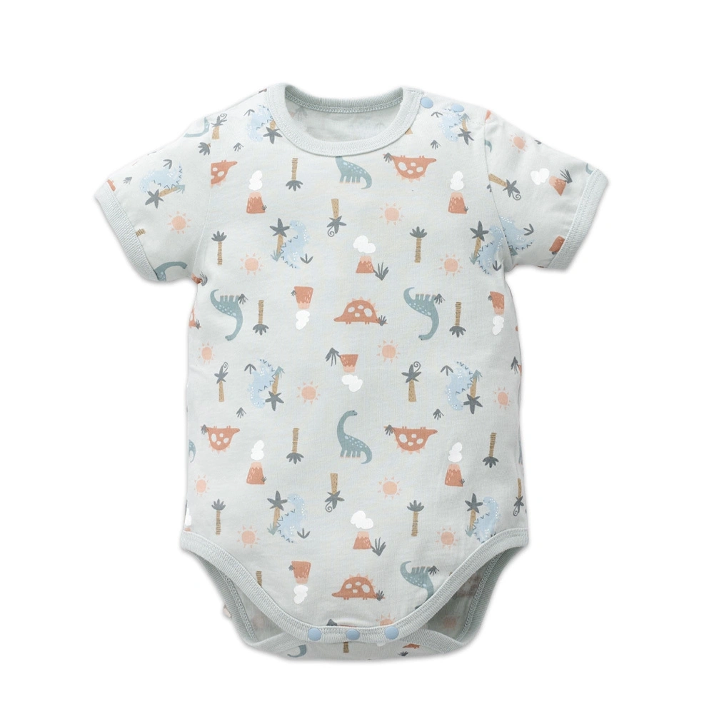 【Baby City娃娃城】美棉短袖肩開連身衣/侏羅紀恐龍