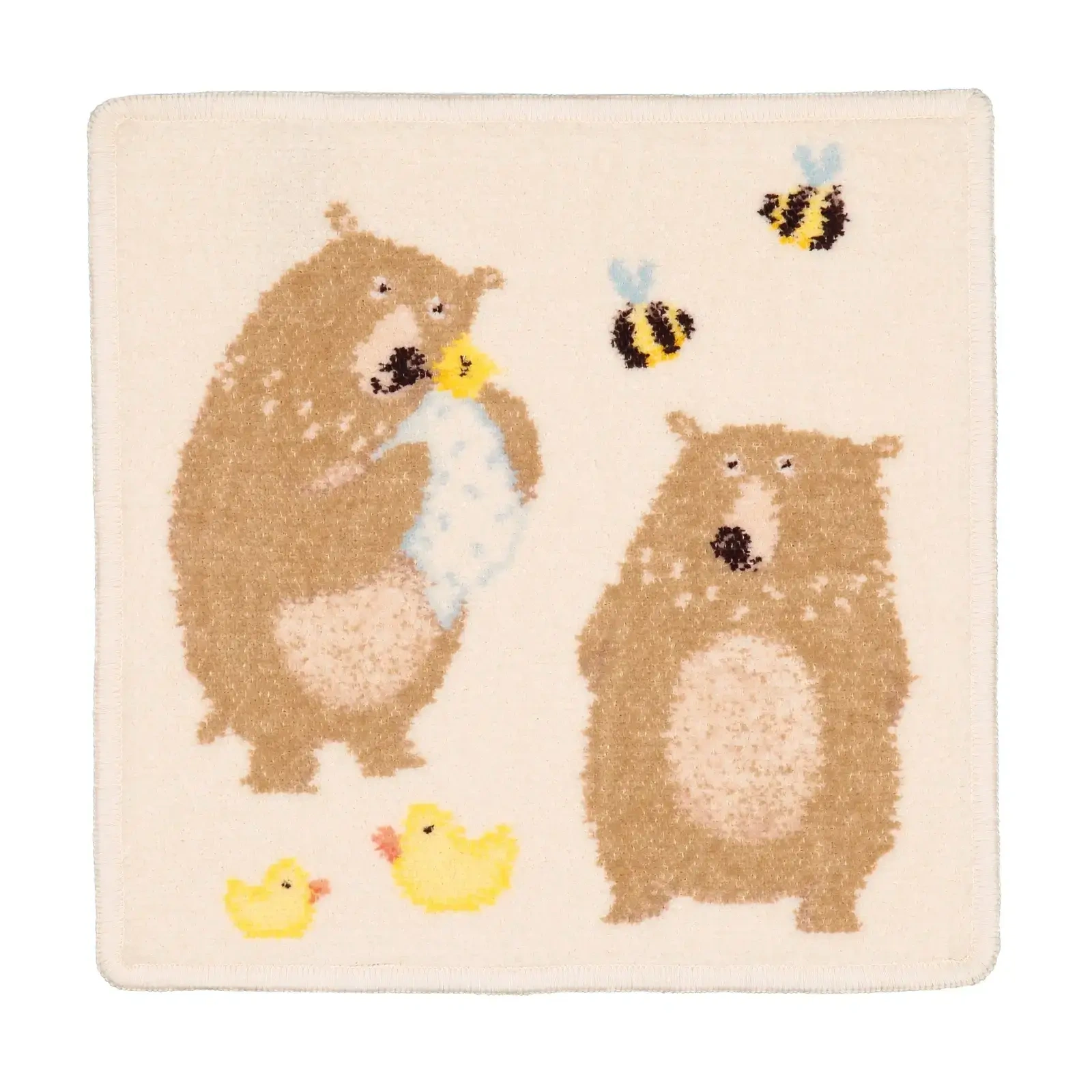 【feiler】阿班熊好朋友方巾(25x25)