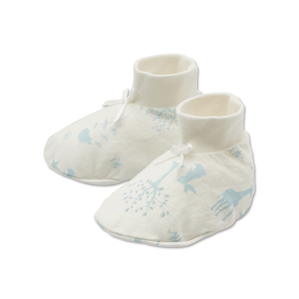 【Baby City娃娃城】有機棉腳套-樹林／2色