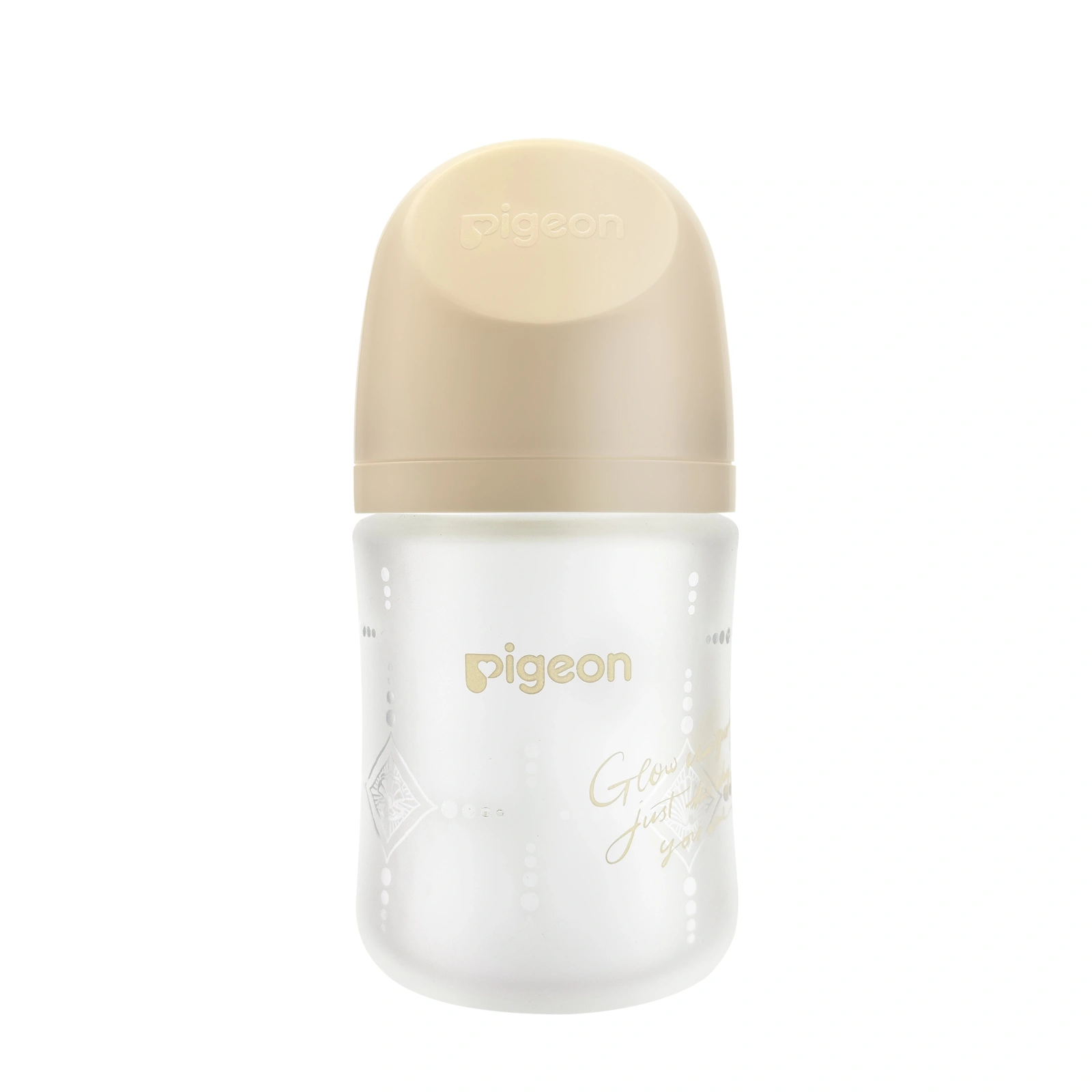 【Pigeon貝親】第三代母感矽膠護層玻瓶160ml/純真璀璨
