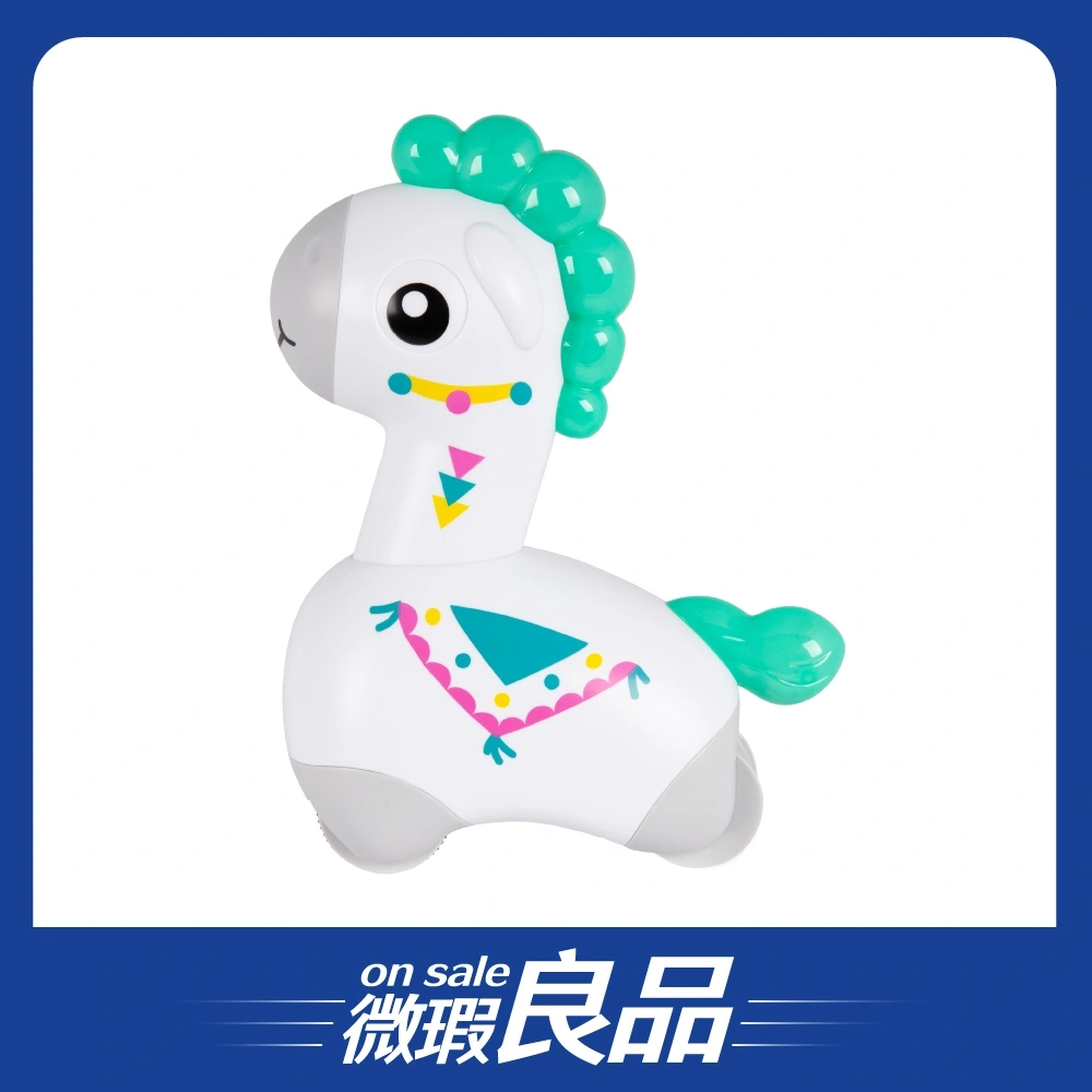 【微瑕良品】【Playgro培高】閃電羊駝聲光迴力車