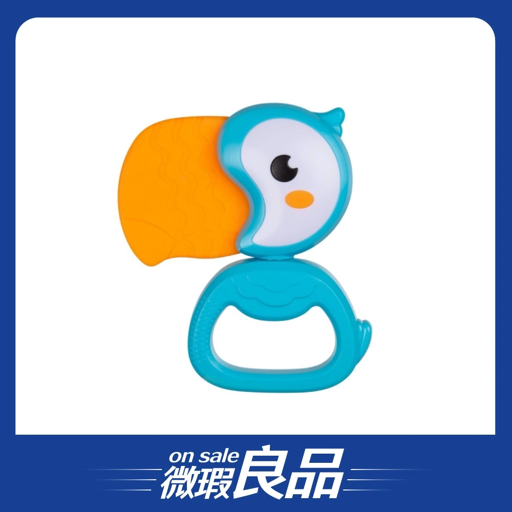 【微瑕良品】【Playgro培高】大嘴鳥手搖鈴咬牙器