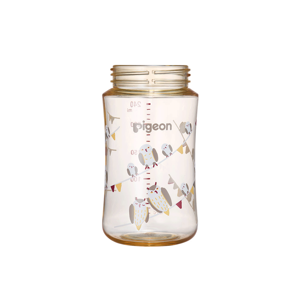 【Pigeon貝親】第三代寬口PPSU彩繪空瓶240ml/多種款式