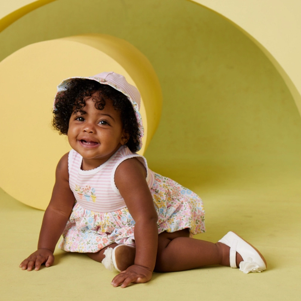 【Little Me】花園澎澎裙連身衣/帽子