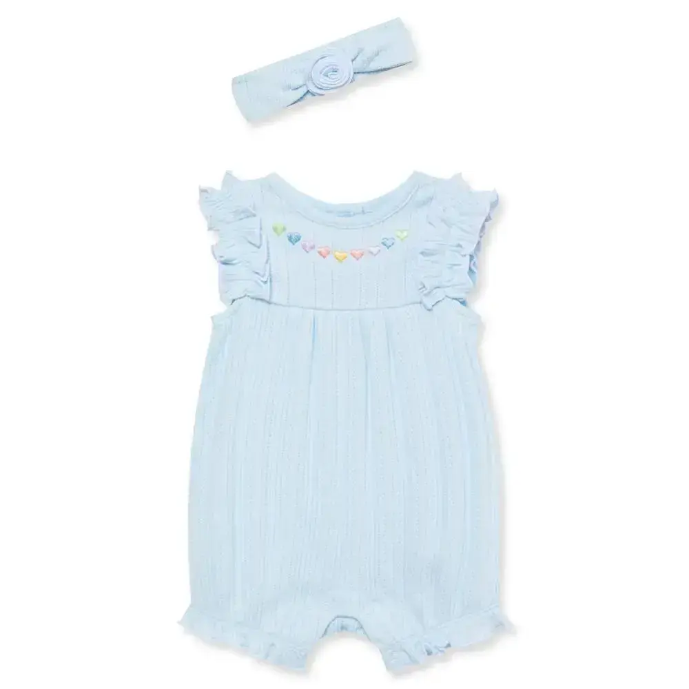 【Little Me】愛心短兔裝/髮帶