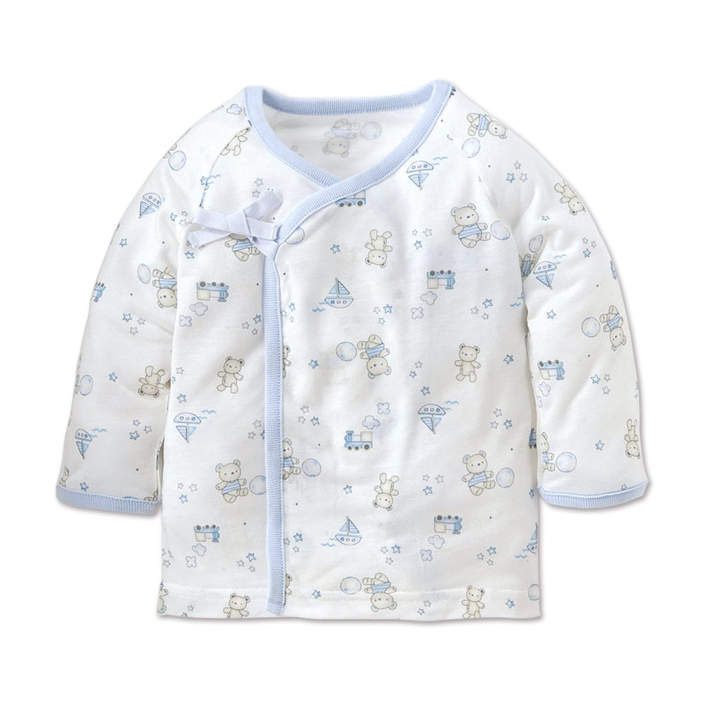 【Baby City娃娃城】天絲棉長袖肚衣-玩具熊／2色