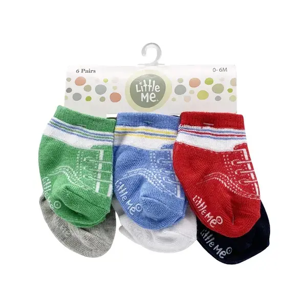 【Little Me】球鞋男襪六入組