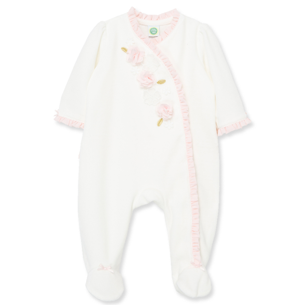 【Little Me】小花連腳兔裝