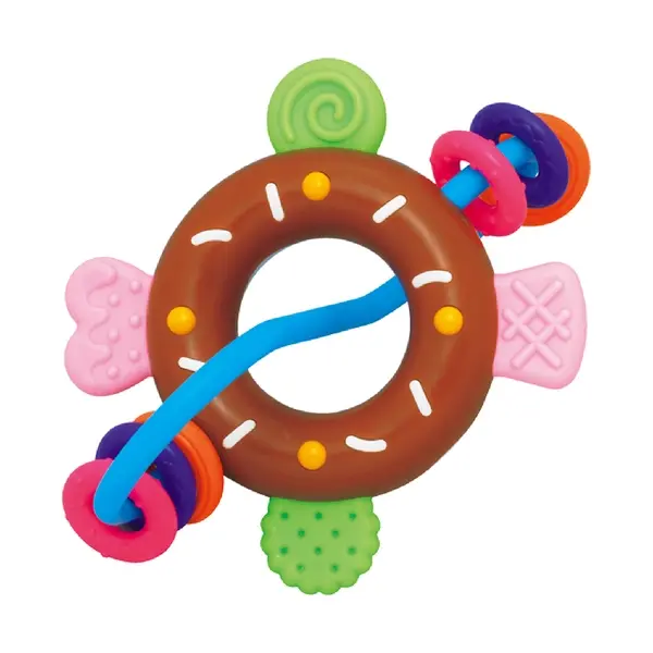 【TOYROYAL樂雅】甜甜圈搖鈴