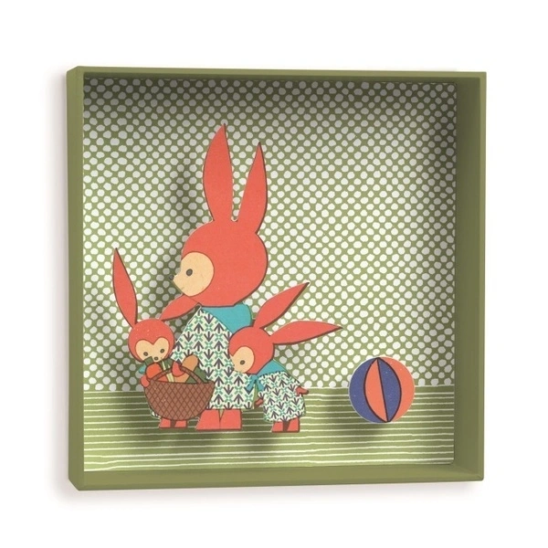 【DJECO智荷】方框畫/兔子家族