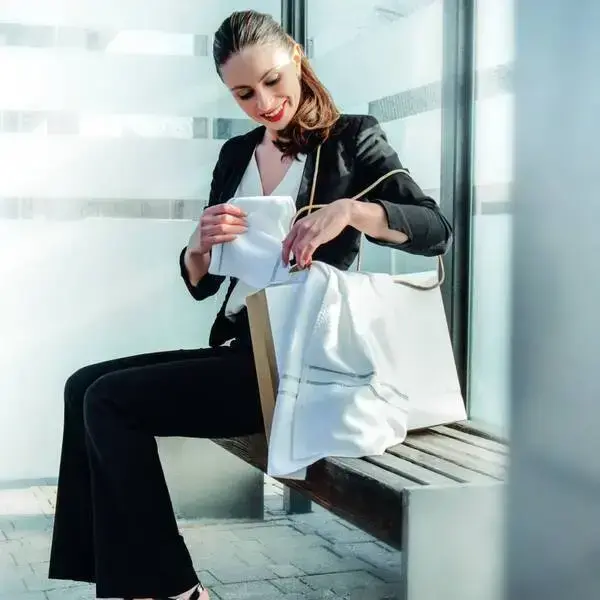 【feiler】質感純白方巾(25x25) / 銀