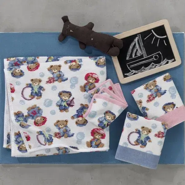 【feiler】泰迪熊毛巾(37x50) / 藍