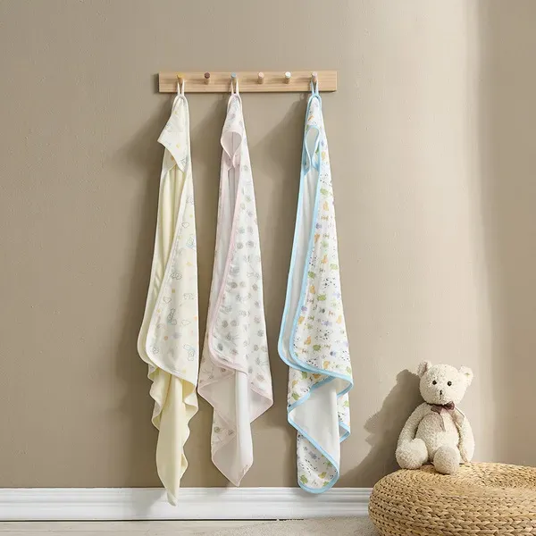 【Baby City娃娃城】斑比造型連帽沐浴包巾