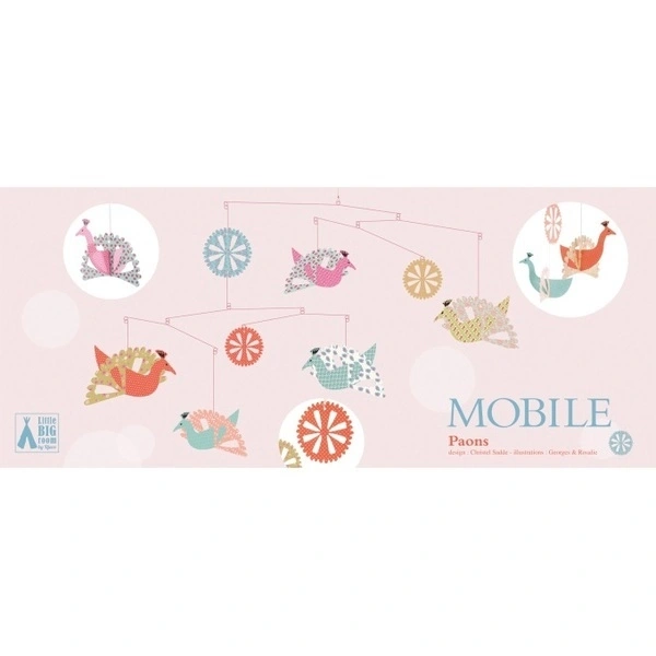 【DJECO智荷】藝術掛飾/花漾孔雀掛飾