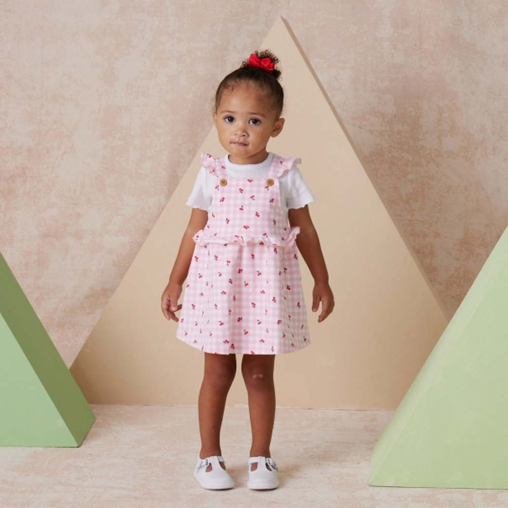 【Little Me】櫻桃吊帶裙套裝