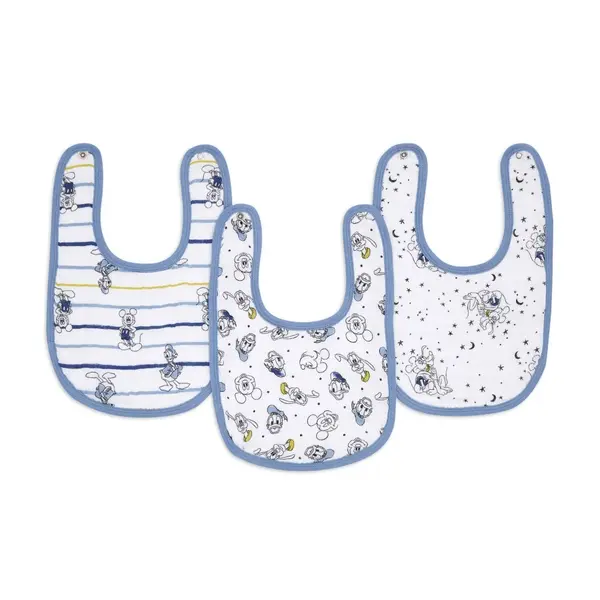 【Aden & Anais】經典圍兜3入/星空米奇