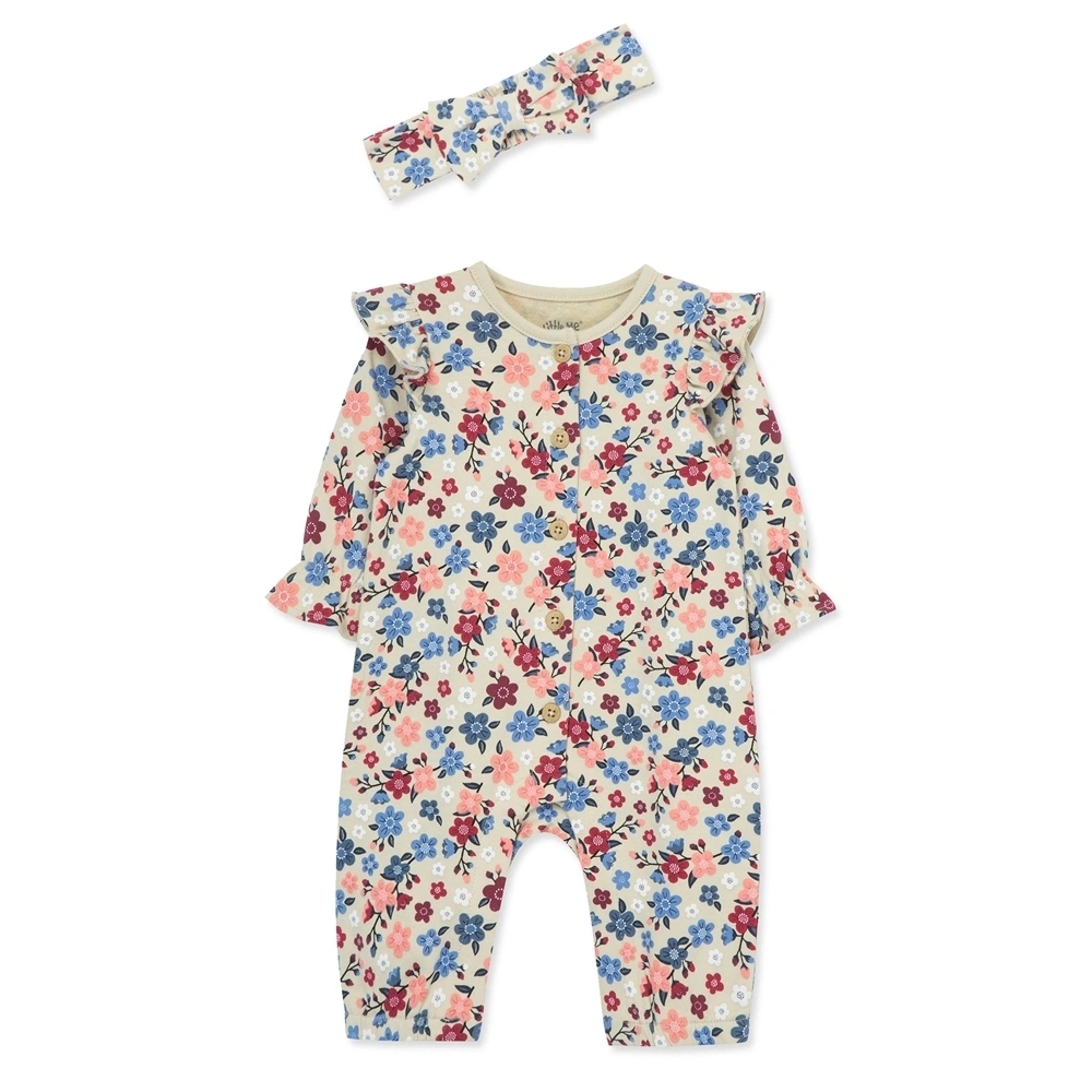 【Little Me】碎花兔裝/髮帶