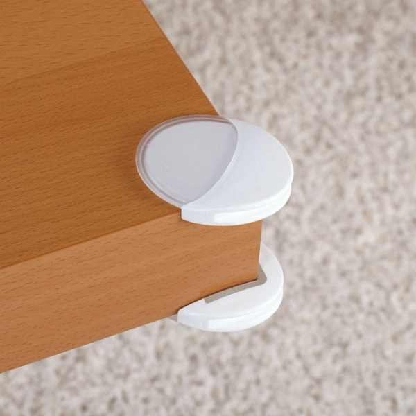 【reer】圓形桌角防撞保護貼/白 4入