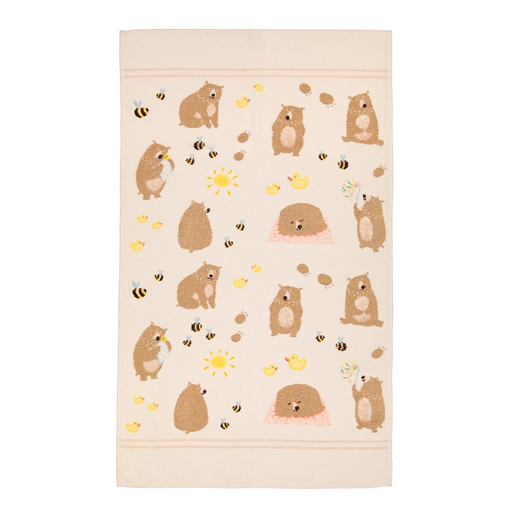 【feiler】阿班熊好朋友海灘巾(75x125)