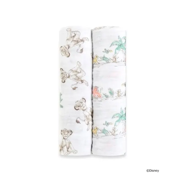 【Aden & Anais】經典多功能包巾2入/獅子王