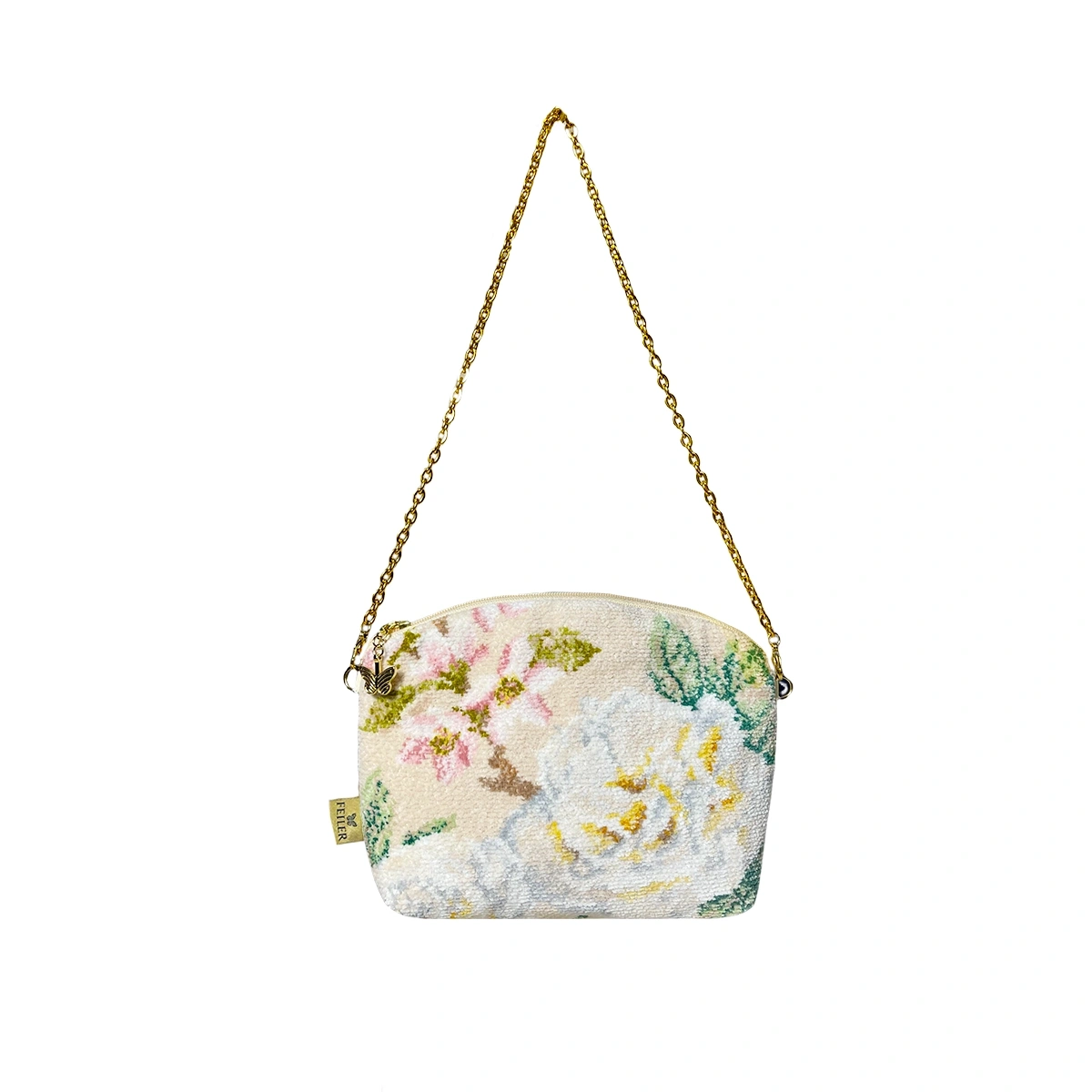 【feiler】香草玫瑰鍊條貝殼化妝包(21X15X4)