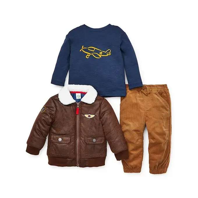 【Little Me】飛行外套＋上衣＋長褲