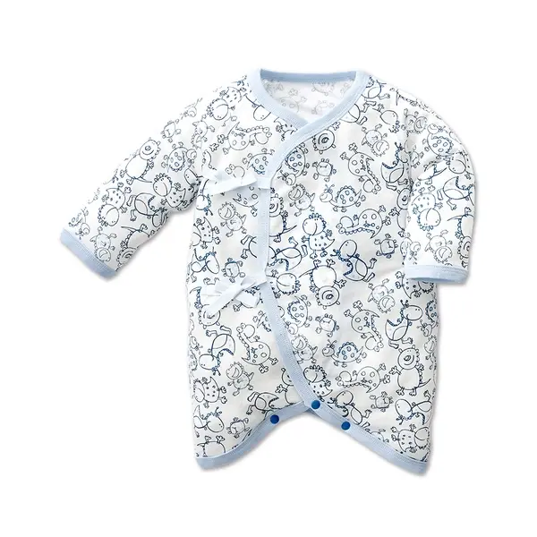 【Baby City娃娃城】長袖初生兔裝/圖鴉藍