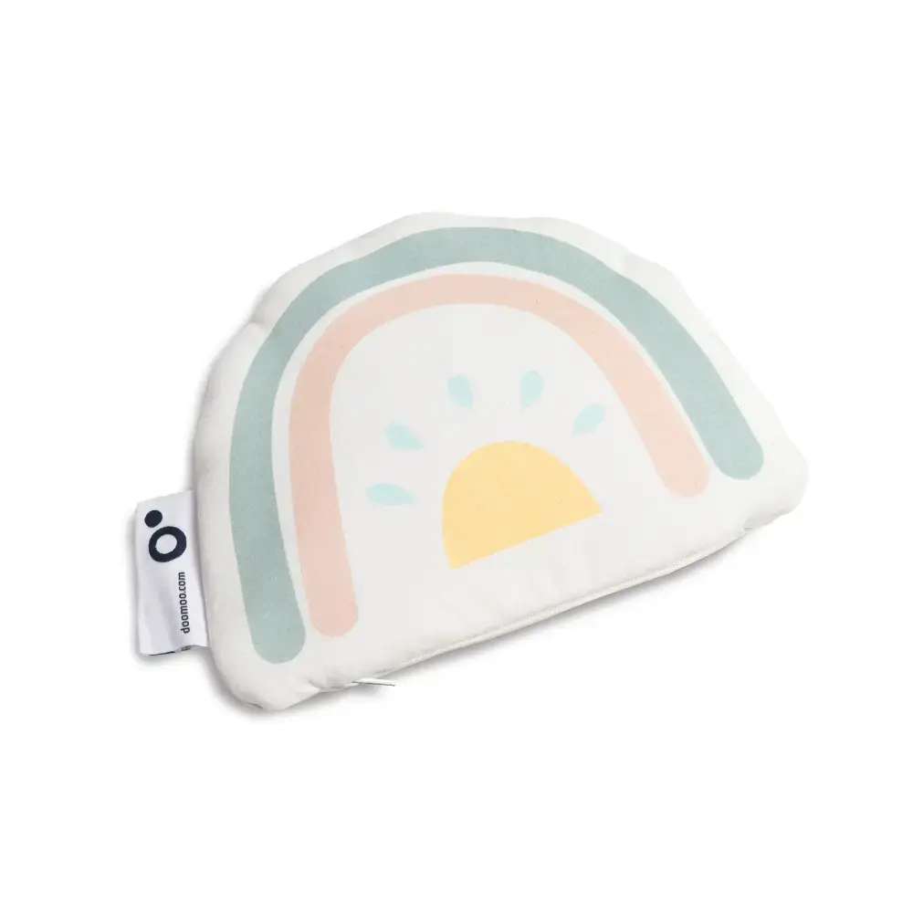 【Doomoo】可愛造型溫熱舒緩抱枕／彩虹