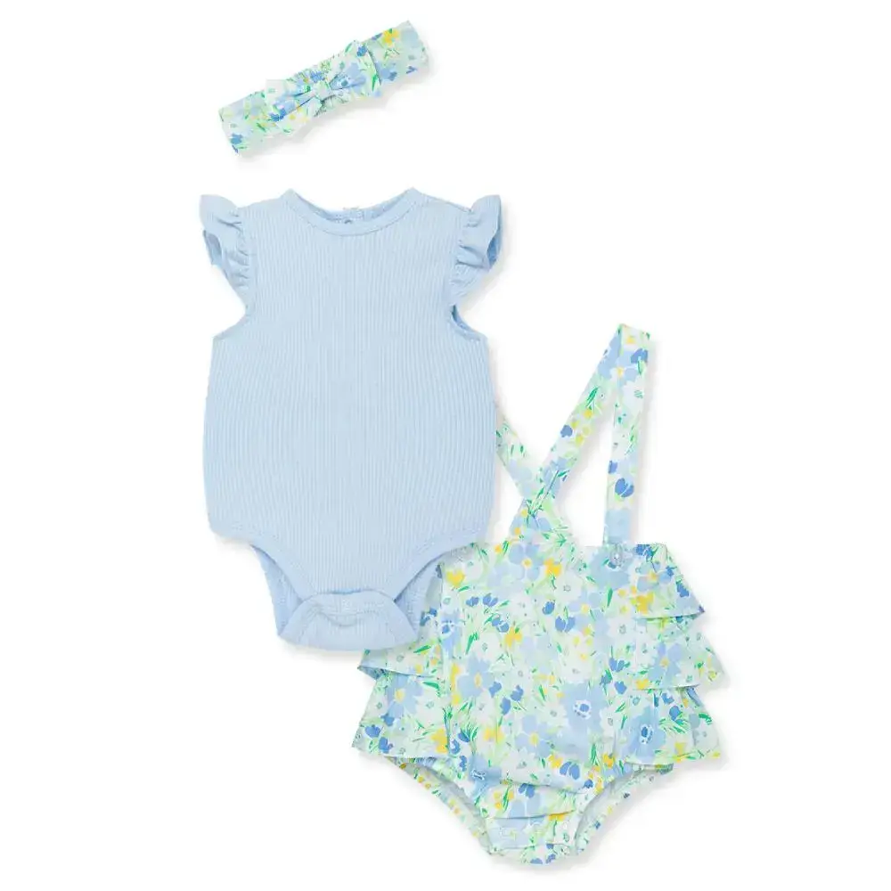 【Little Me】花邊連身衣/泡泡吊帶裝/髮帶