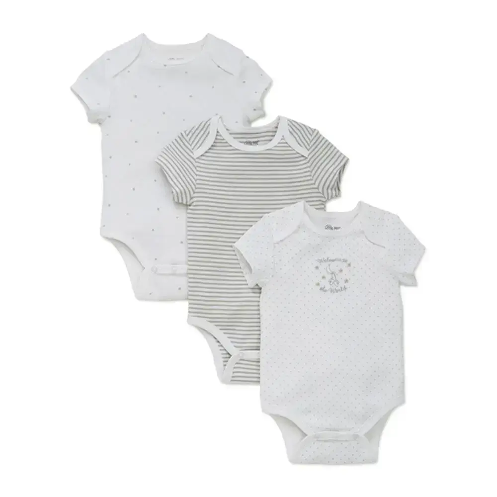 【Little Me】歡迎連身衣三入組(中性)