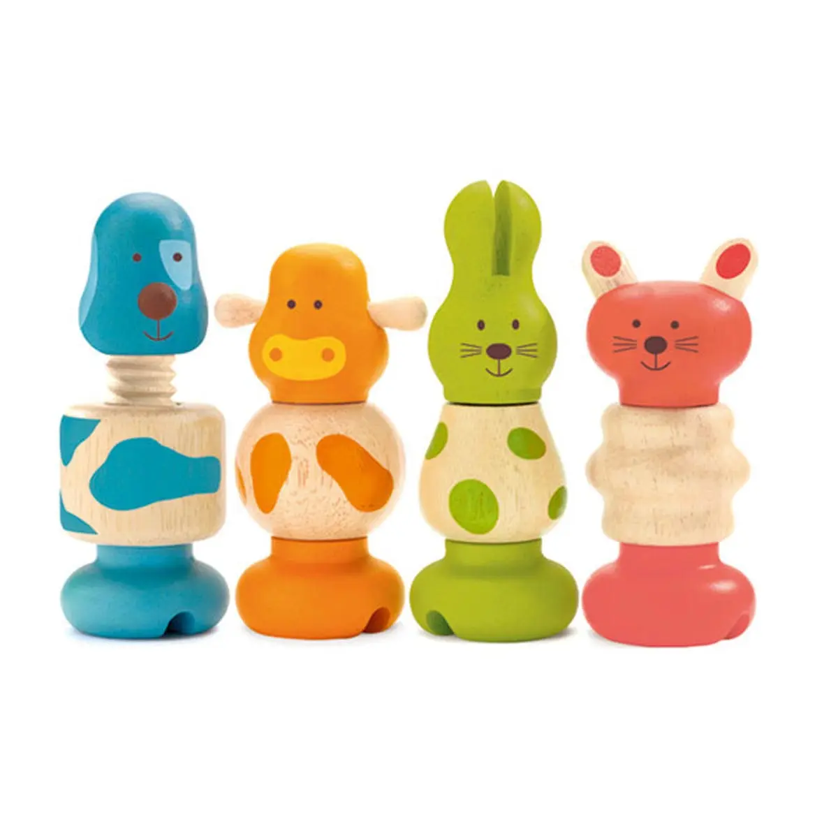 【DJECO智荷】螺絲轉轉樂/可愛動物轉轉樂