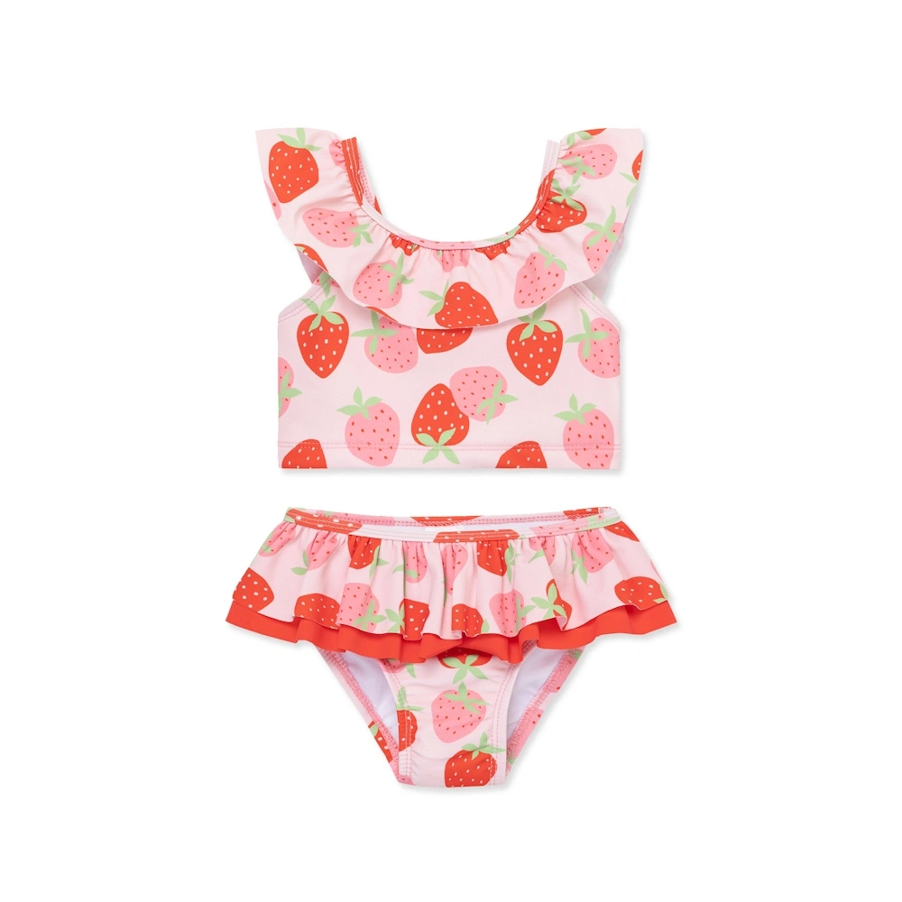 【Little Me】粉嫩草莓泳裝組