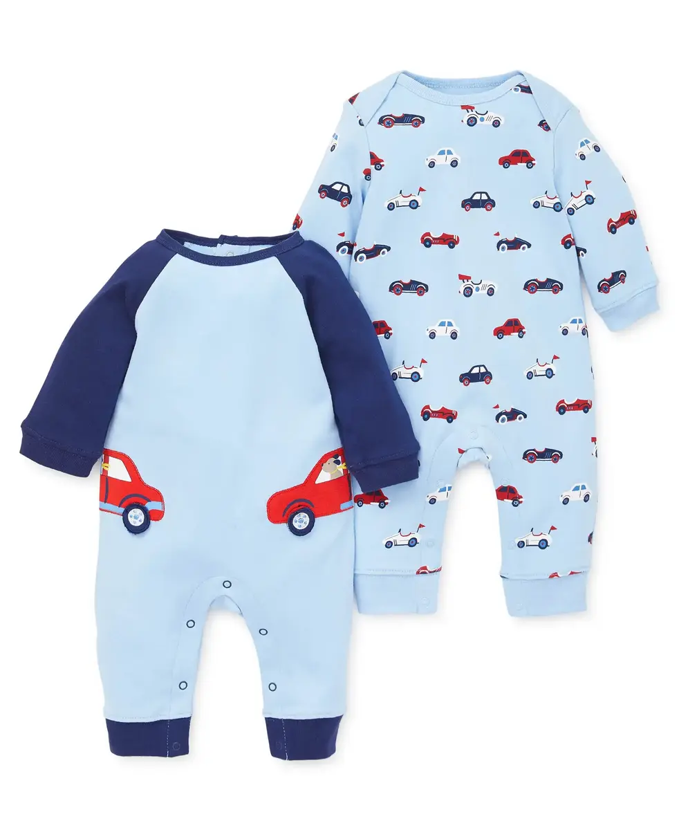 【Little Me】車子長袖兔裝二件組